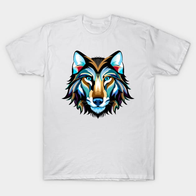 Brown wolf T-Shirt by EmarDesign